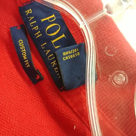 Ralph Lauren Mens Red Polo T-Shirt - Picture 8 of 8